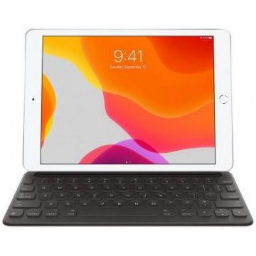 Husa Apple Book Cover cu tastatura mx3l2z/a pentru tableta iPad gen7 / gen8/ iPad Air gen3, Layout INT (Negru)
