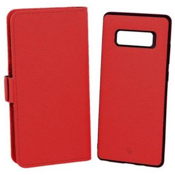 Husa Book Cover Just Must Car Wallet pentru Samsung Galaxy Note 8 (Rosu)