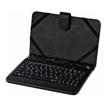 Husa cu tastatura Hama U6050467 pentru tablete de 7 inch (Negru)