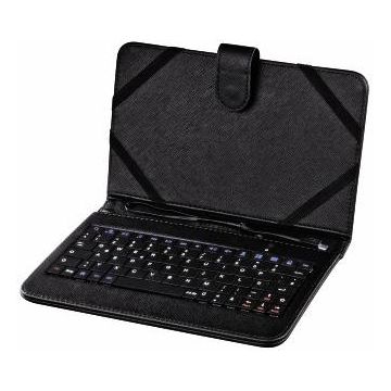 Husa cu tastatura Hama U6050467 pentru tablete de 7 inch (Negru)