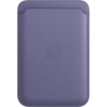 Husa de protectie Apple Leather Wallet MagSafe pentru iPhone, Wisteria