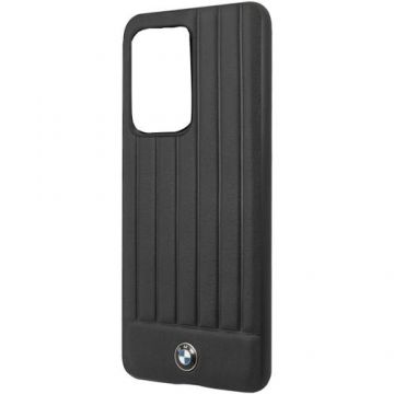 Husa de protectie BMW Leather Signature pentru Samsung Galaxy S20 Ultra (Negru)