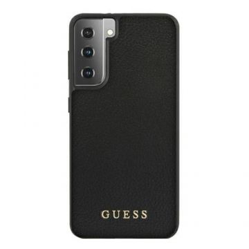 Husa de protectie Cover Guess Iridescent GUHCS21MIGLBK pentru Samsung Galaxy S21 Plus (Negru)