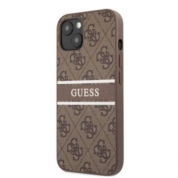 Husa de protectie Guess 4G Printed Stripe pentru Apple iPhone 13 mini (Maro)