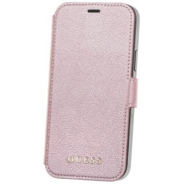 Husa de protectie Guess IriDescent pentru Apple iPhone 12 mini (Roz)