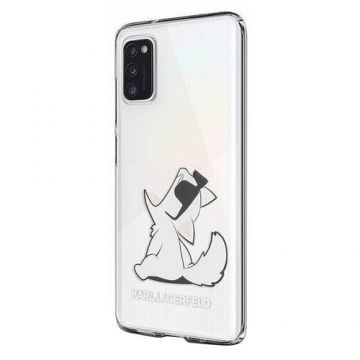 Husa de protectie Karl Lagerfeld Choupette Fun pentru Samsung Galaxy A41 (Transparent)