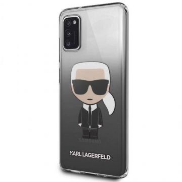Husa de protectie Karl Lagerfeld Gradient Ikonik Karl pentru Samsung Galaxy A41 (Negru)