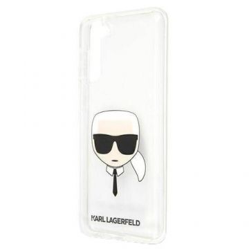 Husa de protectie Karl Lagerfeld Head pentru Samsung Galaxy S21 Plus 5G (Transparent)