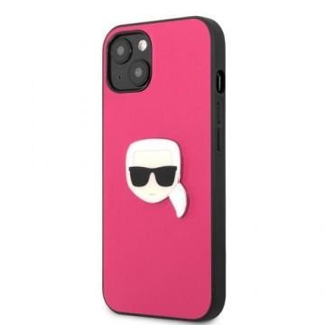 Husa de protectie Karl Lagerfeld Karl Head pentru Apple iPhone 13 mini (Roz)