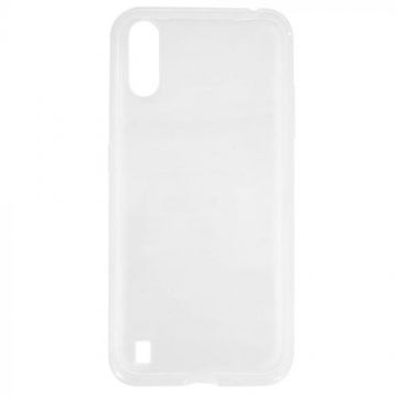 Husa de protectie Lemontti Silicon pentru Samsung Galaxy A01, Transparent Husa de protectie Lemontti Silicon pentru Samsung Galaxy A01, Transparent