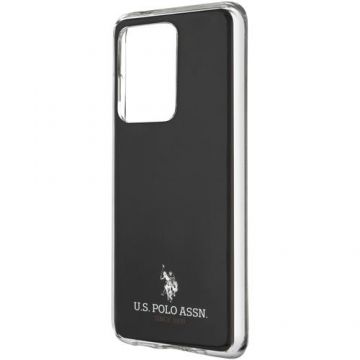 Husa de protectie US Polo Shiny pentru Samsung Galaxy S20 Ultra (Negru)