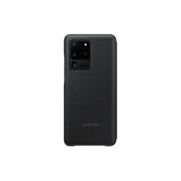 Husa Flip Cover Samsung LED View EF-NG988PBEGEU pentru Samsung Galaxy S20 Ultra (Negru)