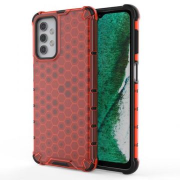 Husa Lemontti Honeycomb Armor TPU Bumper compatibila cu Samsung Galaxy A32 5G, Rosu