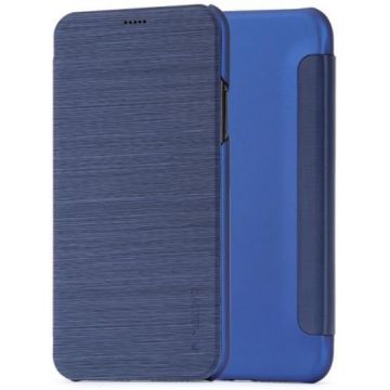 Husa Meleovo Smart Flip pentru iPhone X (Albastru)
