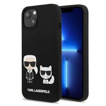 Husa Protectie Spate Karl Lagerfeld KLHCP13SSSKCK pentru iPhone 13 Mini (Negru)