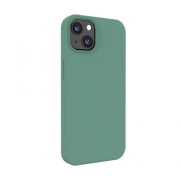 Husa Protectie Spate Lemontti Liquid Silicon LHLSI13FG pentru iPhone 13 (Verde)