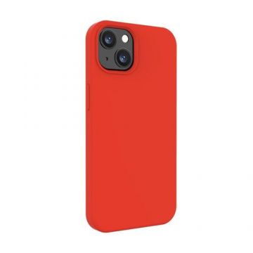 Husa Protectie Spate Lemontti Liquid Silicon LHLSI13RD pentru iPhone 13 (Rosu)