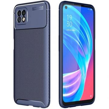 Husa Protectie Spate Lemontti pentru Oppo A72 (Albastru)