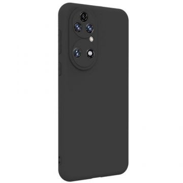 Husa Protectie Spate Lemontti Silky pentru Huawei P50 (Negru)