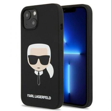 Husa Protectie Spate pentru Karl Lagerfeld KLHCP13SSLKHBK pentru iPhone 13 Mini (Negru)