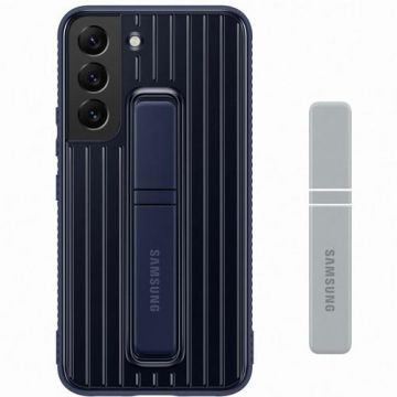 Husa Protectie Spate Samsung EF-RS901CNEGWW pentru Samsung Galaxy S22, functie stand (Albastru)