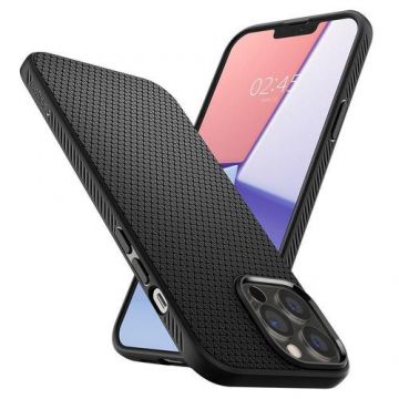 Husa Protectie Spate Spigen Liquid Air pentru iPhone 13 Pro Max (Negru)