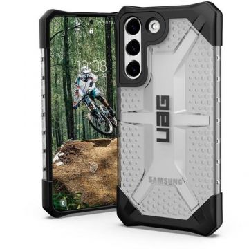 Husa Protectie Spate UAG Plasma Series 213423114343 pentru Samsung Galaxy S22 (Alb/Negru)