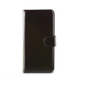 Pachet Husa Xqisit Wallet Case Eman for iPhone 6 plus Brown - XQ18083 + Suport magnetic Tellur MCM3 pentru ventilatie, plastic, Negru