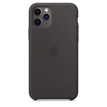 Protectie Spate Apple MWYN2ZM/A pentru Apple iPhone 11 Pro, Silicon (Negru)