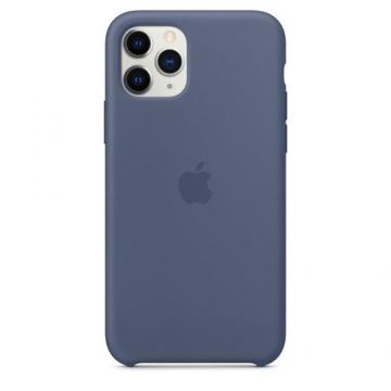 Protectie Spate Apple MWYR2ZM/A pentru Apple iPhone 11 Pro, Silicon (Albastru)