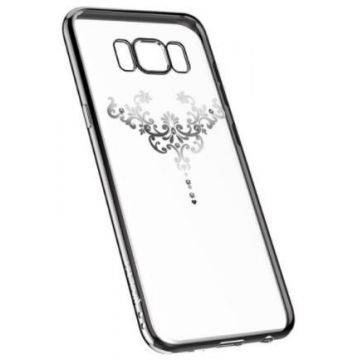 Protectie Spate Devia Silicon Iris pentru Samsung Galaxy S8 (Argintiu/Transparent)