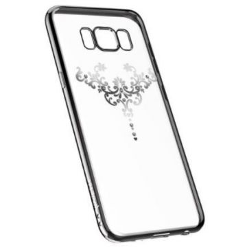 Protectie Spate Devia Silicon Iris pentru Samsung Galaxy S8 Plus (Argintiu/Transparent)