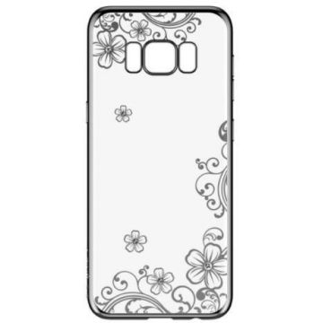 Protectie Spate Devia Silicon Joyous Gun pentru Samsung Galaxy S8 (Negru/Transparent)