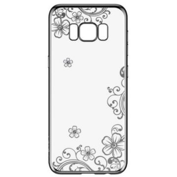 Protectie Spate Devia Silicon Joyous pentru Samsung Galaxy S8 Plus (Argintiu/Transparent)