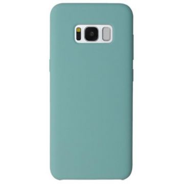 Protectie Spate Just Must Liquid Silicone pentru Samsung Galaxy S8 Plus (Albastru deschis)