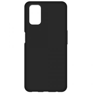 Protectie Spate Lemontti Silicon Silky pentru Oppo A72 (Negru)