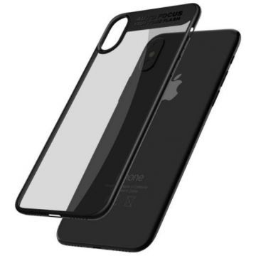 Protectie Spate Mcdodo Dual Clear Bumper pentru iPhone X (Transparent/Negru)