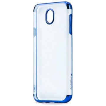 Protectie spate Meleovo Silicon Flash Soft II pentru Samsung Galaxy J5 (2017) (Transparent/Albastru)