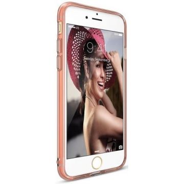 Protectie spate Ringke Air 154278 pentru Apple iPhone 7, iPhone 8, iPhone SE 2020 (Transparent/Rose Gold)