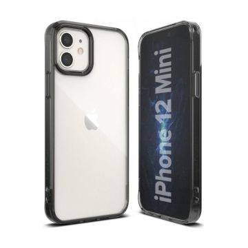 Protectie Spate Ringke Fusion pentru Apple iPhone 12 Mini (Transparent/Fumuriu)