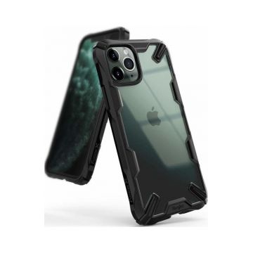 Protectie Spate Ringke Fusion X pentru Apple iPhone 11 Pro (Transparent/Negru)