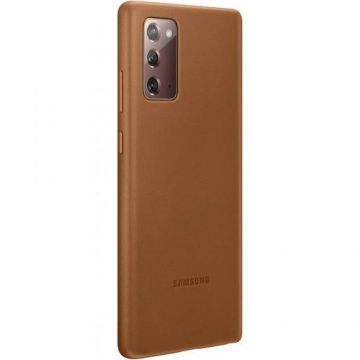 Protectie Spate Samsung Leather EF-VN980LAEGEU pentru Samsung Galaxy Note 20 (Maro)