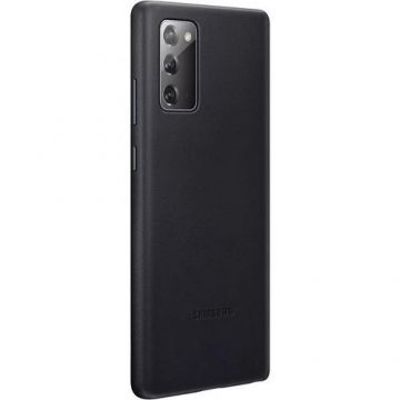 Protectie Spate Samsung Leather EF-VN980LBEGEU pentru Samsung Galaxy Note 20 (Negru)