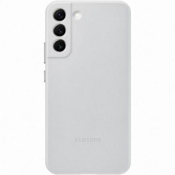 Protectie Spate Samsung Leather EF-VS906LJEGWW pentru Samsung Galaxy S22 Plus (Gri)