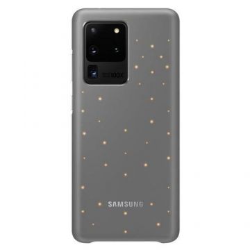 Protectie Spate Samsung LED EF-KG988CJEGEU pentru Samsung Galaxy S20 Ultra (Gri)