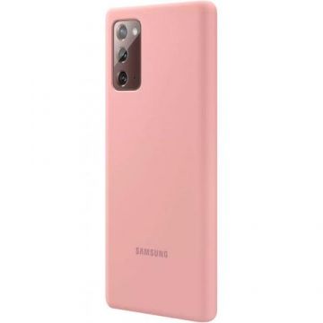 Protectie Spate Samsung Silicone EF-PN980TAEGEU pentru Samsung Galaxy Note 20 (Roz)