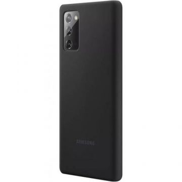 Protectie Spate Samsung Silicone EF-PN980TBEGEU pentru Samsung Galaxy Note 20 (Negru)