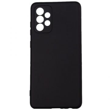 Protectie Spate Spacer SPPC-SM-GX-A72-SLK pentru Samsung Galaxy A72, grosime 2mm, material flexibil silicon, interior cu microfibra, negru