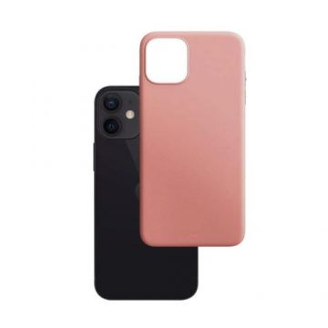 Husa 3MK Matt, pentru iPhone 13 Mini, Anti amprenta, Rose Gold