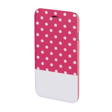 Husa Booklet Lovely Dots iPhone 6 Hama, Roz/Alb
